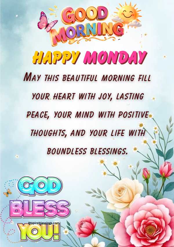 Good Morning Monday Blessings