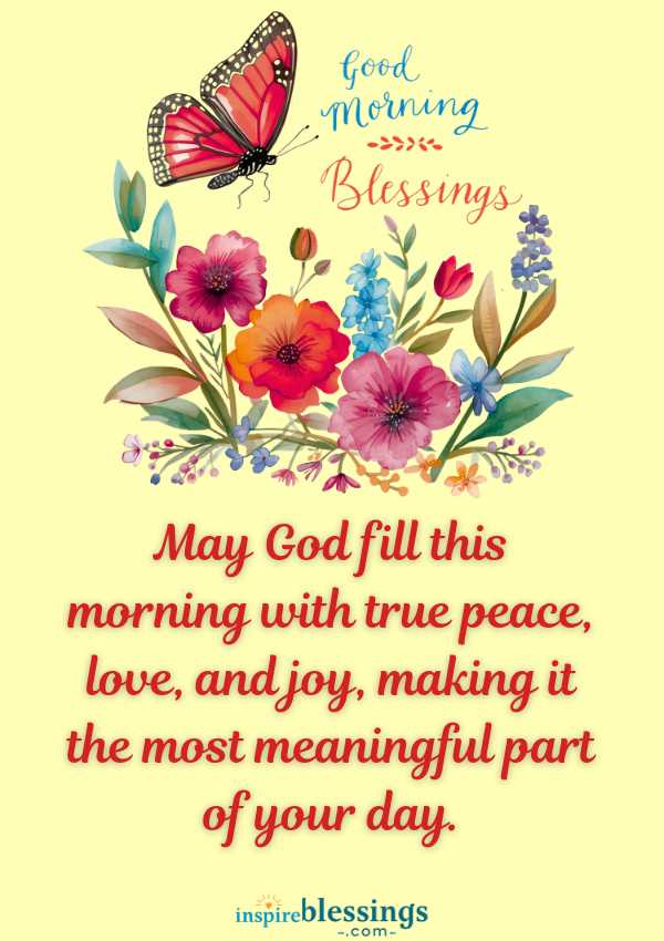 Positive Encouraging Good Morning Blessings