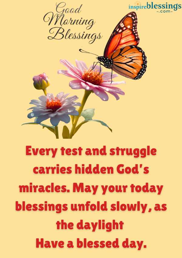 Inspirational Good Morning Blessings