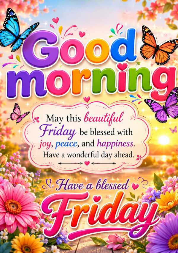 Good Morning Friday Blessings