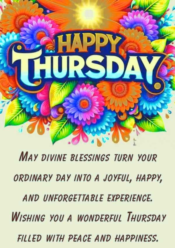 Happy Thursday Blessings