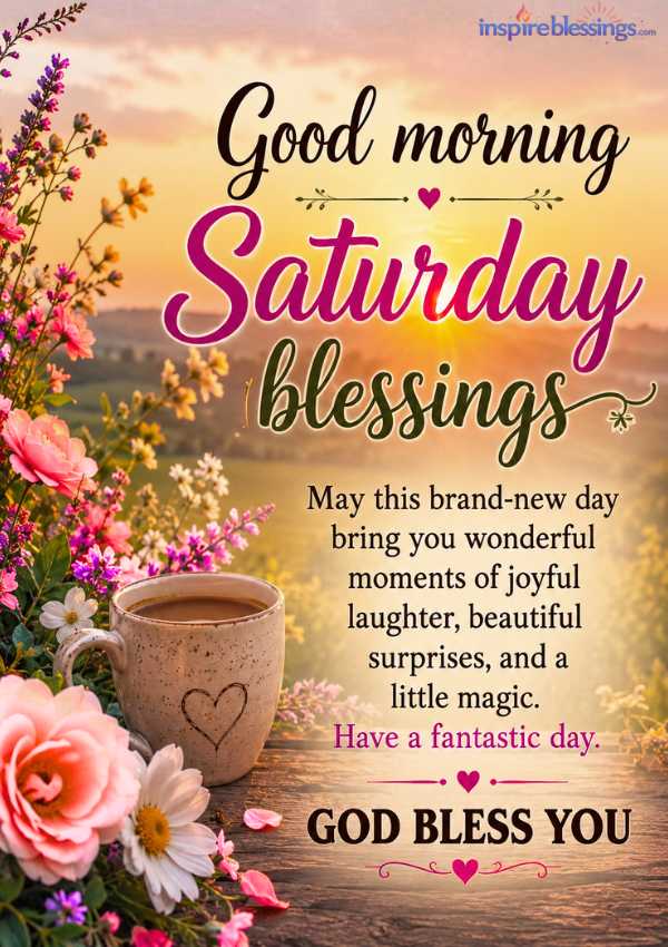 Good Morning Saturday Blessings
