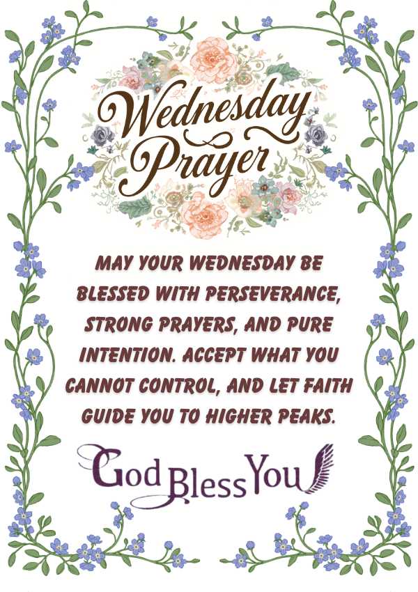 Powerful Wednesday Blessings and Prayers