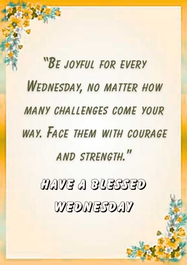 Wednesday blessings quote