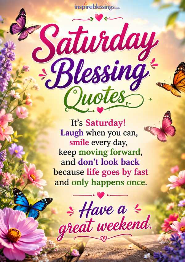 Motivational Saturday Blessings Quotes