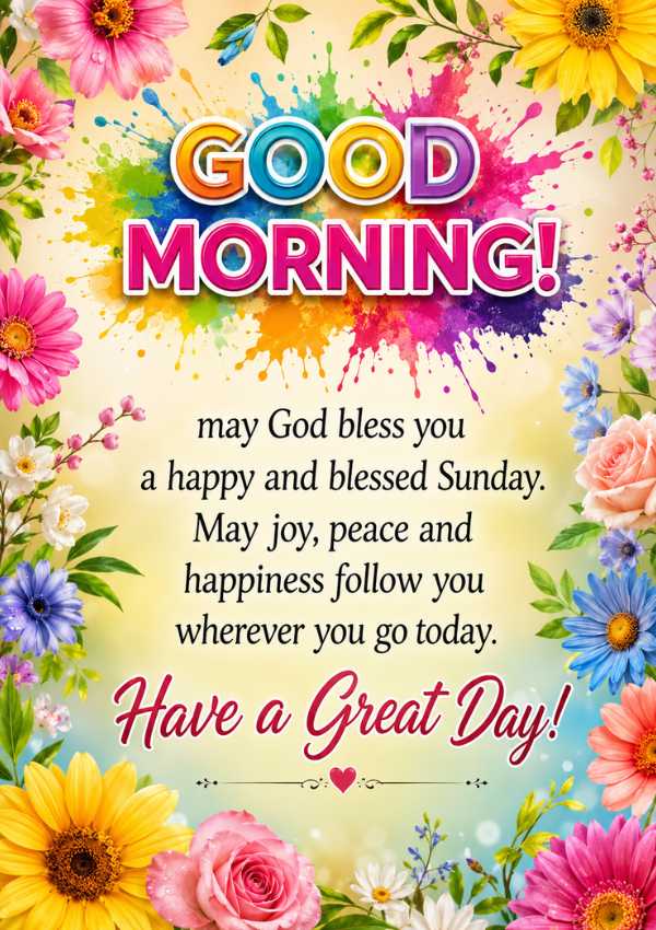 Sunday Morning Blessings