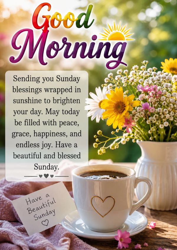 Good Morning Sunday Blessings