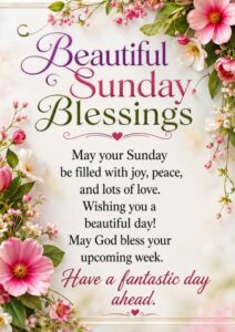 Beautiful Sunday Blessings