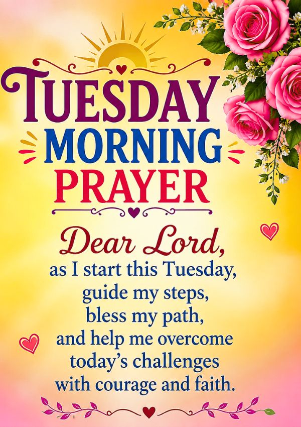 Tuesday Morning Blessings and Prayers