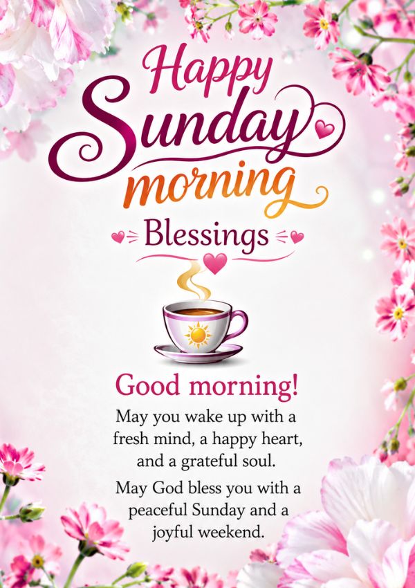 Good Morning Happy Sunday Blessings