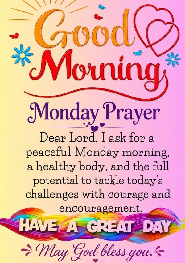 Monday Morning Blessings and Prayers
