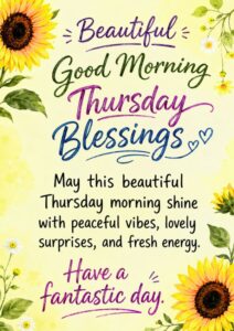 Beautiful Good Morning Thursday Blessings