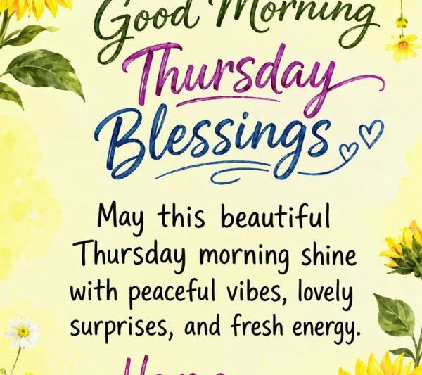 Beautiful Good Morning Thursday Blessings
