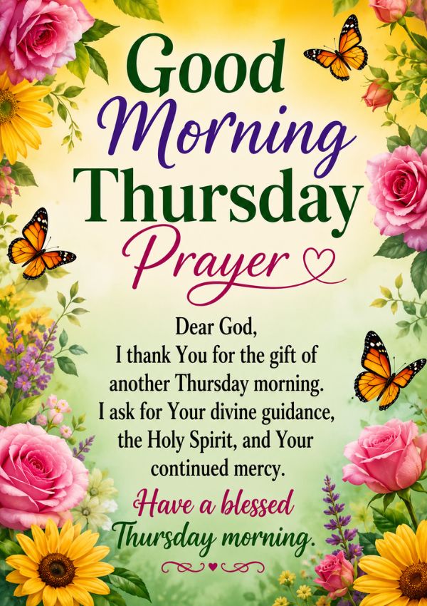 Powerful Thursday Morning Blessings and Prayers