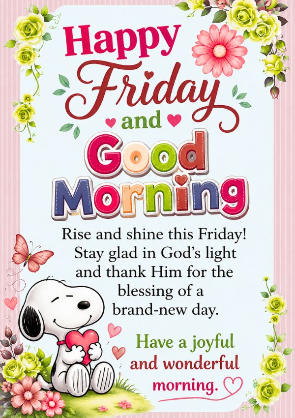 Good Morning Happy Friday Blessings