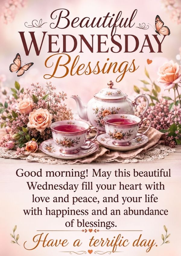 Beautiful Good Morning Wednesday Blessings