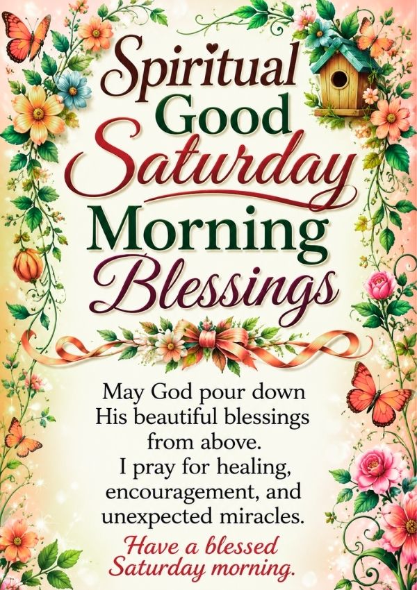 Spiritual Good Saturday Morning Blessings to Share