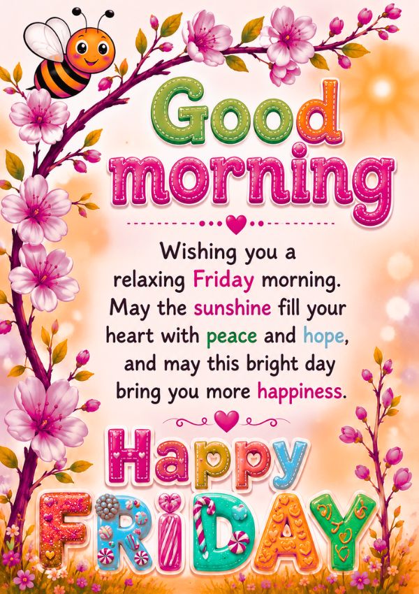 Cute Friday Morning Wishes​