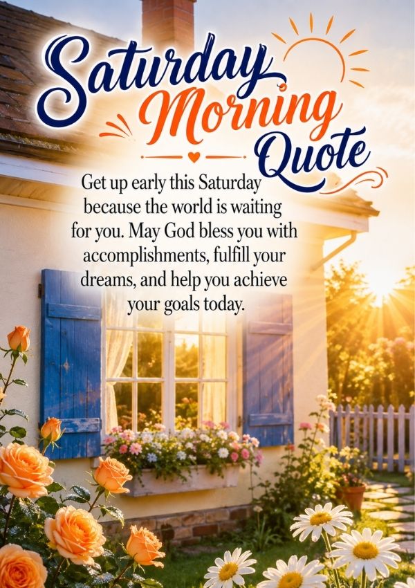 Inspirational Saturday Morning Quotes