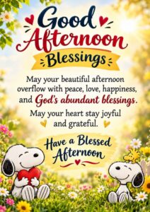 Beautiful Good Afternoon Blessings