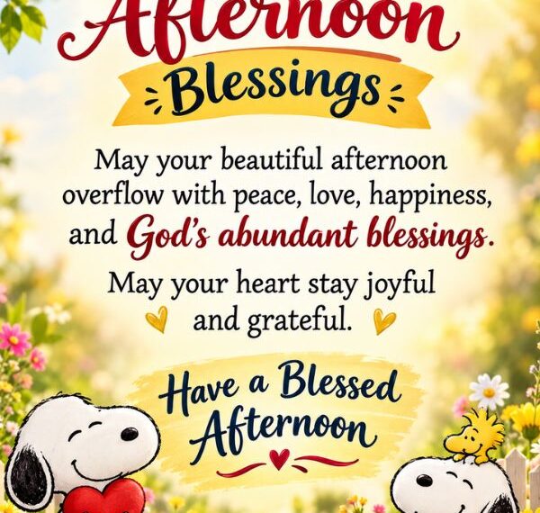 Beautiful Good Afternoon Blessings