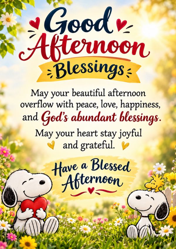 Beautiful Good Afternoon Blessings