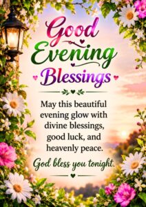 Heartfelt Good Evening Blessings