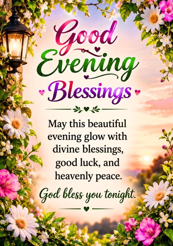Heartfelt Good Evening Blessings