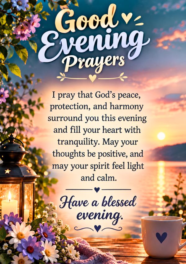 Good Evening Blessings and Prayers